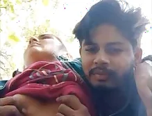 desi couple outdoor fun